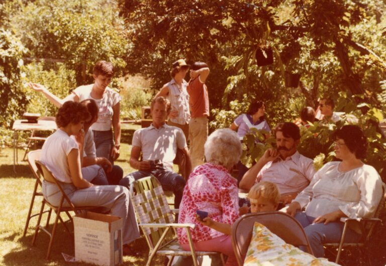 Reunion July 1979 sitting on right Romona and Ron Davis